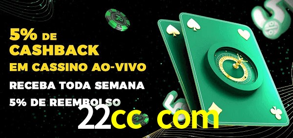Promoções do cassino ao Vivo 22cc com
